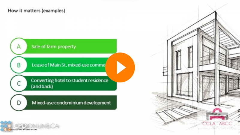 Mixed Use Properties/Commercial Properties; Trends in Environmental Law; Real Estate Refreshers: Registry Non-Converts to LTCQ Conversions, Land Titles Absolute Application