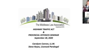 Highway Traffic Act and Provincial Offences Seminar