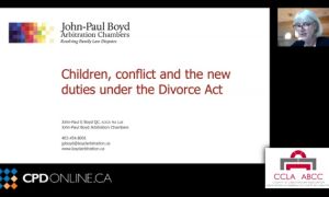 Family Law Conference: Part 1 – Divorce Act Amendments. Presentation of the Department of Justice: Introduction; Inter-jurisdictional Provisions; 2007 Convention; 1996 Convention