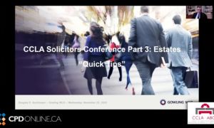 Solicitors Conference, Part 3: Estates. Quick Tips Replacing the Trustee when the trustee is still alive