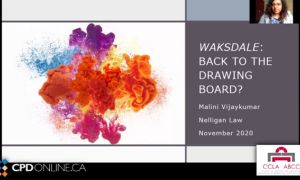 Waksdale: Back to the drawing board?; Implications of waksdale