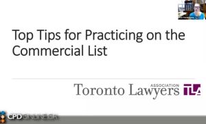 Top Practice Tips for the Commercial List