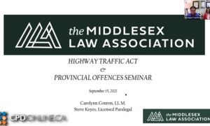 The Provincial Offences Act Seminar 2021