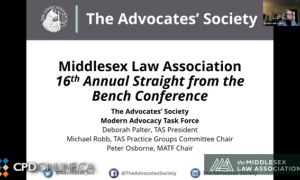 The Sixteenth Annual Straight from the Bench Conference: The Modern Advocacy Task Force