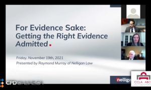 For Evidence’s Sake: Getting the Right Evidence Admitted; A Higher Bar: An Update on Family Law Act Damages