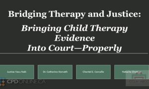 Bridging Therapy and Justice: Properly Bringing Child Therapy Evidence into Court