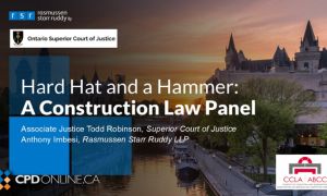 Hard Hat and a Hammer: A Construction Law Panel