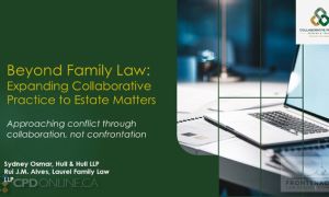 TWO PROGRAMS: Collaborative Practice for Estate Disputes: How It Works and When It Fits AND Estate Litigation Trends: Testamentary Intent, Capacity and Lifetime Gifts