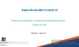 Tales from the Courts: Real Estate Case Comments