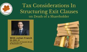 Tax Considerations in Structuring Exit Clauses on Death of a Shareholder