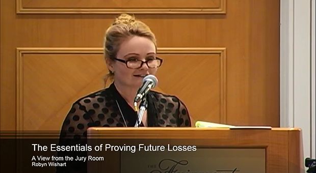 The Essentials of Proving Future Losses: A View From The Jury Room